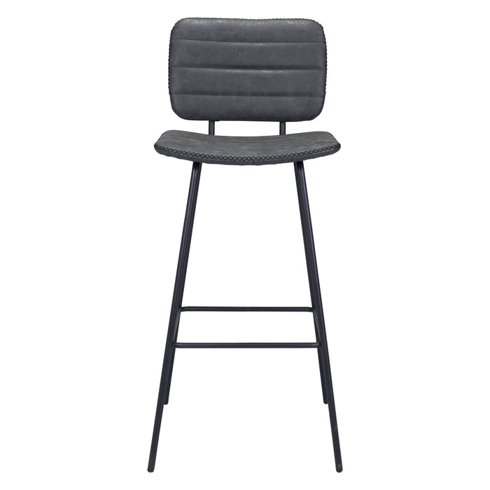 Zuo Boston Barstool Grey