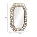 Zuo Kin Painted Steel Rectangular Gold Wall Mirror