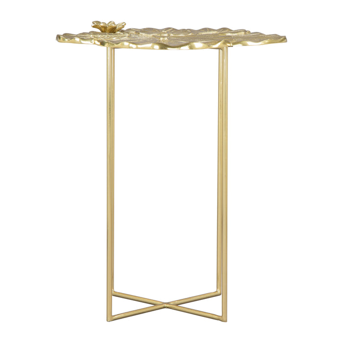 Zuo Lotus Gold Side Table