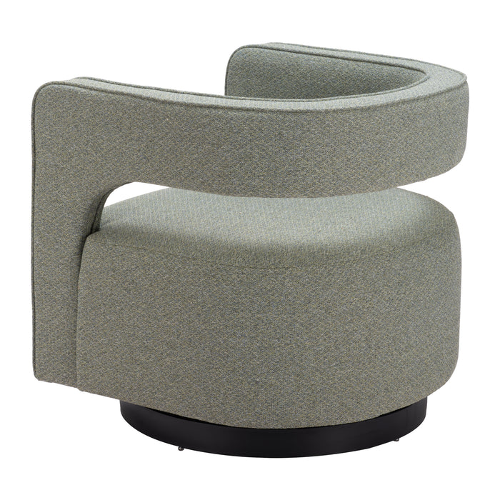 Zuo Modern Turku Green Swivel Chair