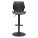 Zuo Seth Adjustable Barstool Vintage Black