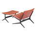 Zuo Modern Cardiff Brown Lounge Chair & Ottoman