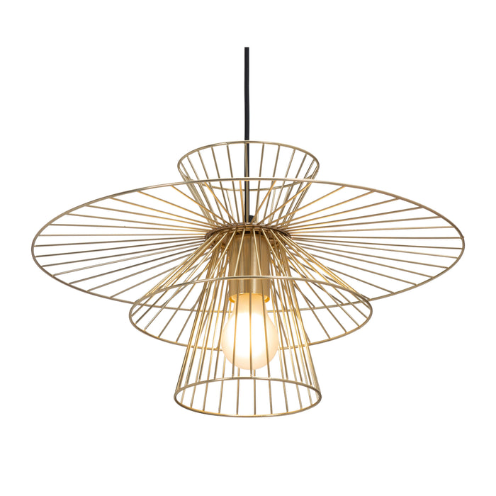 Anderson Teak Azzi Modern Gold Ceiling Lamp with Adjustable Cord