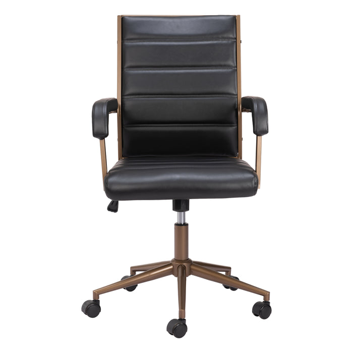 Auction Office Chair Vintage Black by Zuo