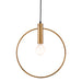 Anderson Teak Irenza Sleek Modern Ceiling Lamp Brass