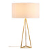 Zuo Sascha White & Brass Modern Glam Design Table Lamp