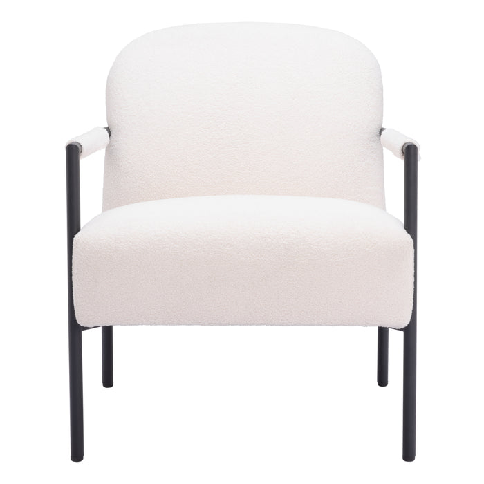 Zuo Modern Chicago White Accent Chair