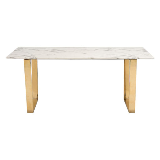 Zuo Atlas Dining Table White & Gold