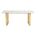 Zuo Atlas Dining Table White & Gold