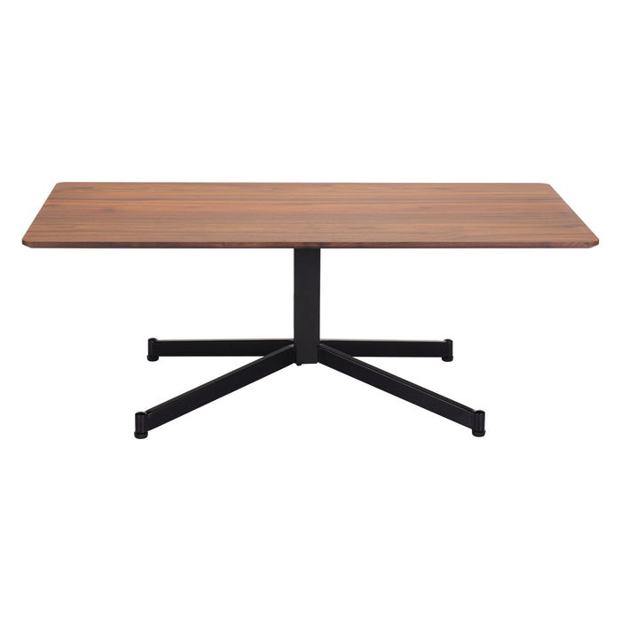 Zuo Mazzy Brown Rectangular Coffee Table