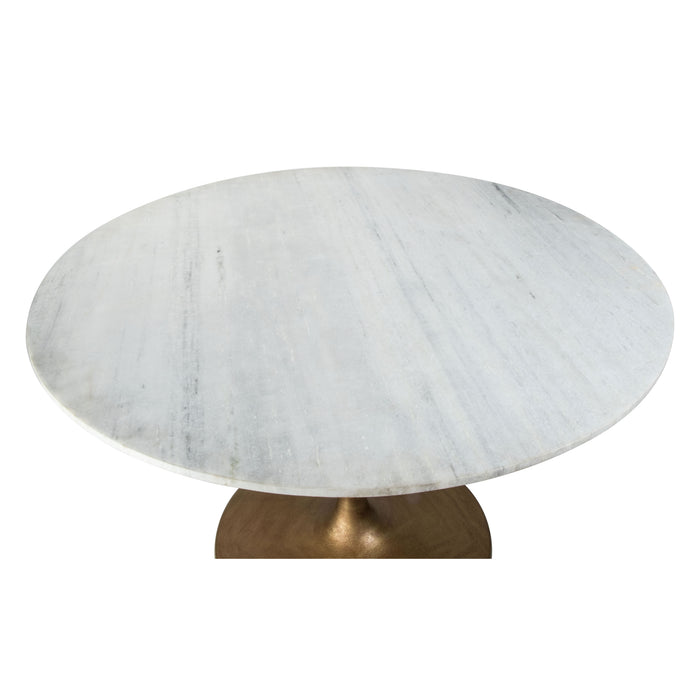 Zuo Ithaca Dining Table White & Gold