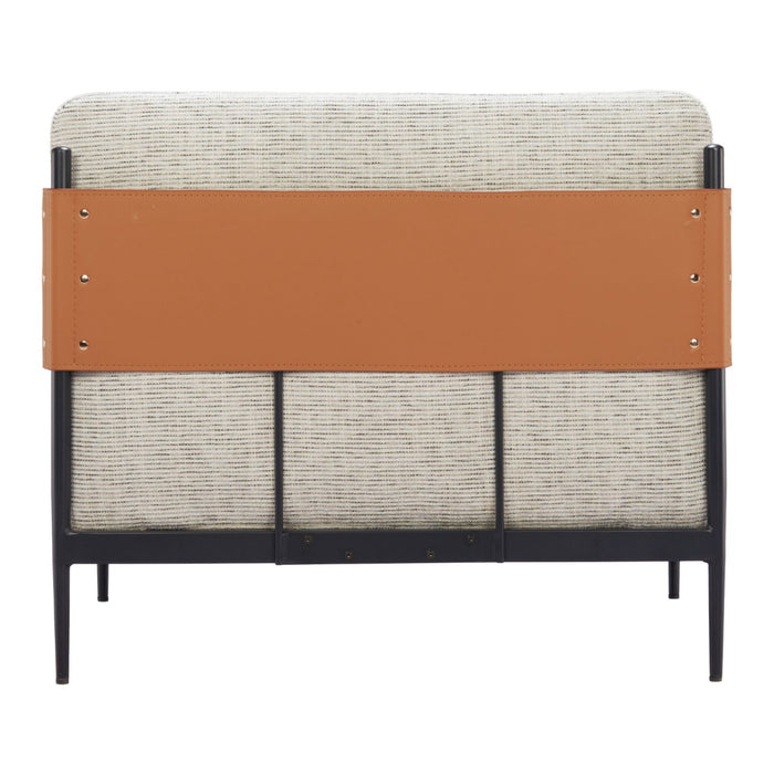 Zuo Modern Mid Century Cushion Loveseat Accent Chair, Coffee & End Table Set