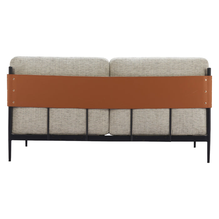 Zuo Modern Mid Century Stirbe Cushioned Loveseat Grey