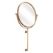 Zuo Bernis Adjustable Tilt Frame Modern Round Wall Mirror Brass