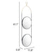 Zuo Zodiac Modern Gold & Black Round Wall Mirror