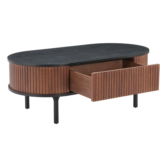 Zuo Koriana Oval Wood Coffee Table