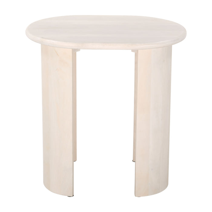 Zuo Risan Oval Wood Side Table
