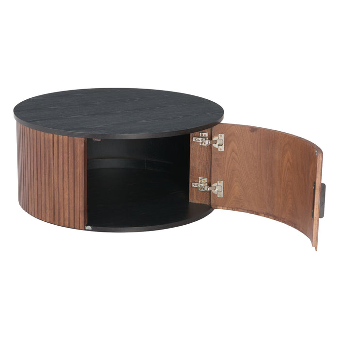 Zuo Nejaus Brown Round Coffee Table