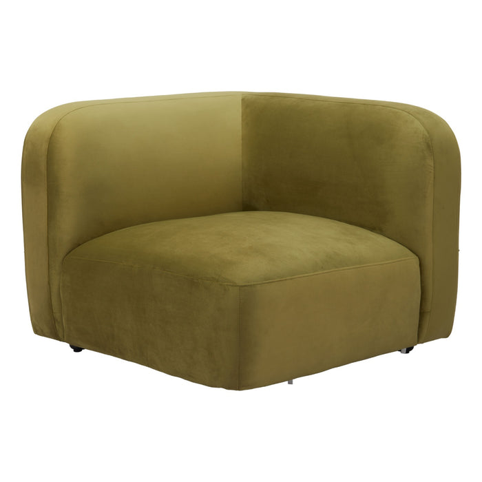 Zuo Modern Biak Green Corner Chair