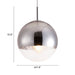 Zuo Kinetic Chrome Ceiling Lamp with Half-Chrome Glass Shade