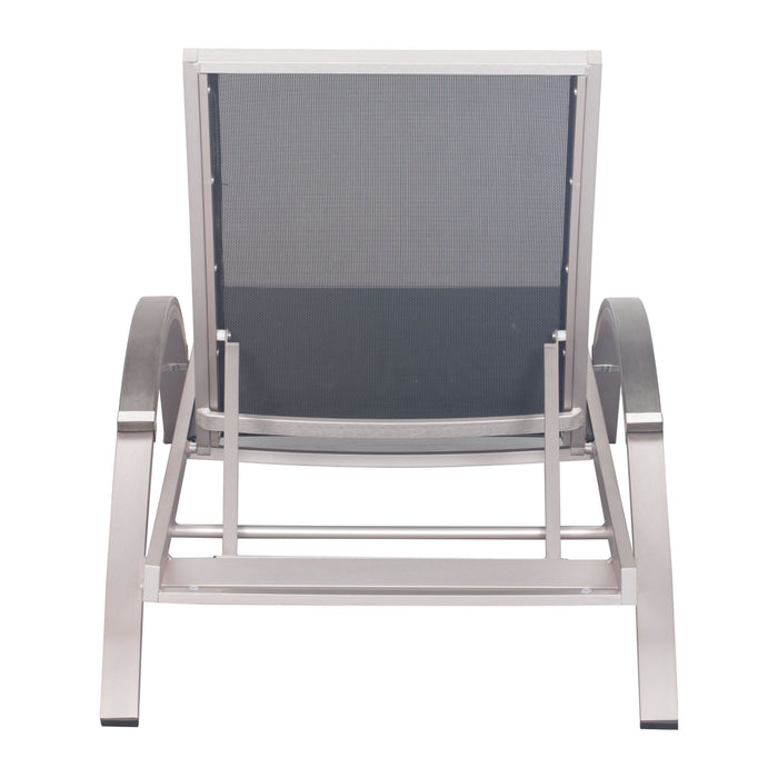 Zuo Outdoor Furniture Metropolitan Chaise Lounge Patio Chair