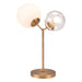 Zuo Constance Modern Frosted Glass Table Lamp Brass