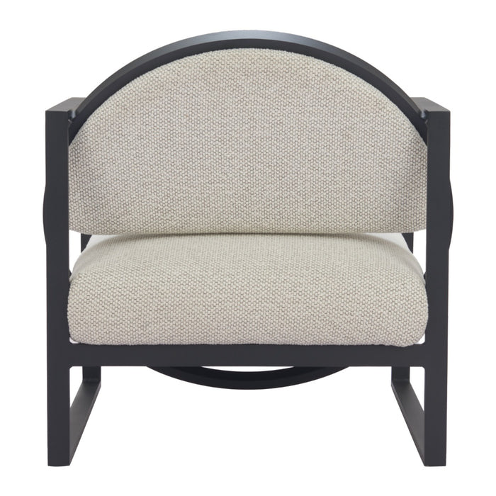 Zuo Flakt Ivory Modern Upholstery Accent Chair 