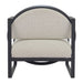 Zuo Flakt Ivory Modern Upholstery Accent Chair 