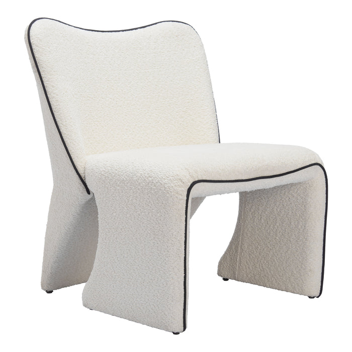 Zuo Modern Novo White Accent Chair