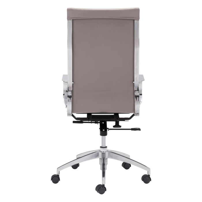Zuo Glider High Back Office Chair Taupe
