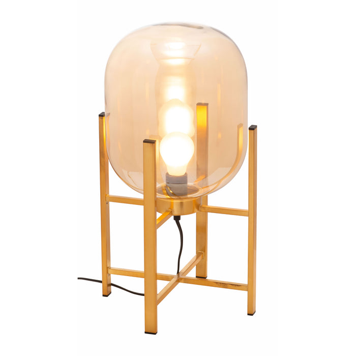 Zuo Wonderwall Modern Design with Tinted Glass Gold Table Lamp