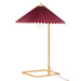 Zuo Charo Modern Glam Electroplated Steel Table Lamp Red & Gold