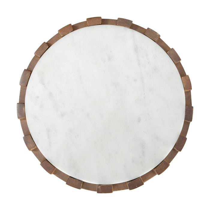Zuo Bombay Marble Top Drink Table