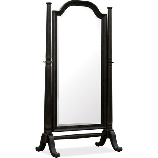 Hooker Furniture Americana Black Oak Wood Floor Mirror 