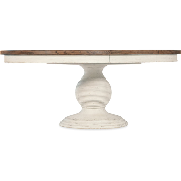 Hooker Furniture Americana Round Pedestal White Dining Table Set