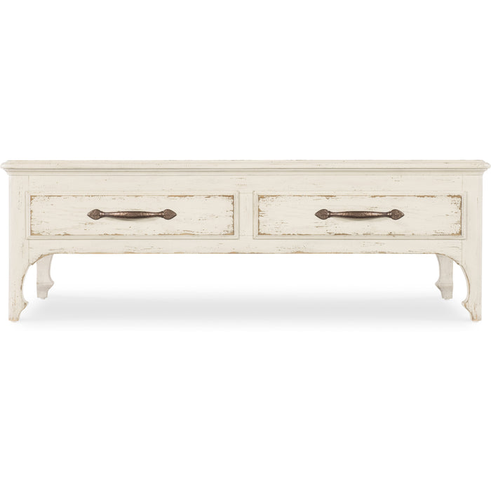 Hooker Furniture Americana White Rectangle Cocktail Table