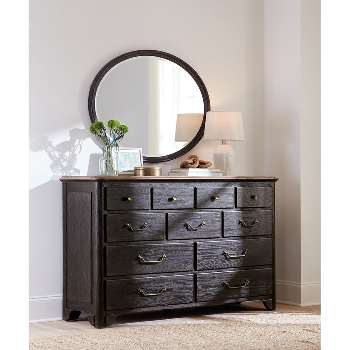 Hooker Furniture Rustic Black Wood Americana Dresser 