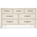 Hooker Furniture Rustic White Wood Americana 7 Drawer Dresser 