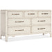 Hooker Furniture Rustic White Wood Americana 7 Drawer Dresser 