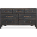 Hooker Furniture Rustic Black Wood Americana 7 Drawer Dresser 