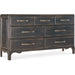 Hooker Furniture Rustic Black Wood Americana 7 Drawer Dresser 