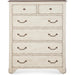 Hooker Furniture Rustic White Wood Tall Americana Six-Drawer Chest 