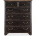 Hooker Furniture Rustic Dark Wood Tall Americana Six-Drawer Chest 