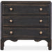 Hooker Furniture Traditional Americana Black Three-Drawer Nightstand  