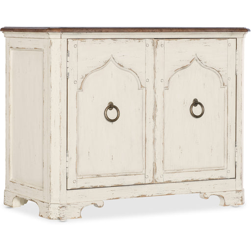 Hooker Furniture Traditional White Wood Americana Two-Door Nightstand 