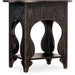 Hooker Furniture Traditional Americana Black One-Drawer Oval Nightstand 