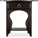 Hooker Furniture Traditional Americana Black One-Drawer Oval Nightstand 