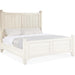 Hooker Furniture White Rustic Wood Americana Queen Panel Bed 