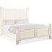 Hooker Furniture White Rustic Wood Americana Queen Panel Bed 