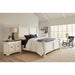 Hooker Furniture White Rustic Wood Americana King Panel Bed 